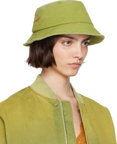 Шапка JW Anderson JW Anderson Anchor Logo Bucket Hat Зелено | AC0399-FA0453, 1
