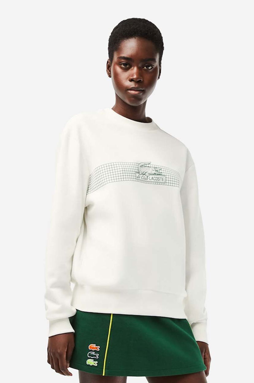 Суитчър Lacoste Sweatshirt Бяло | SF5600.70V