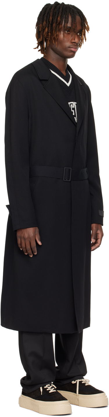 Палта Maison Margiela MM6 Maison Margiela Wool & Cotton Gabardine Trench Coat Черно | SH0AA0009 MTN039, 1