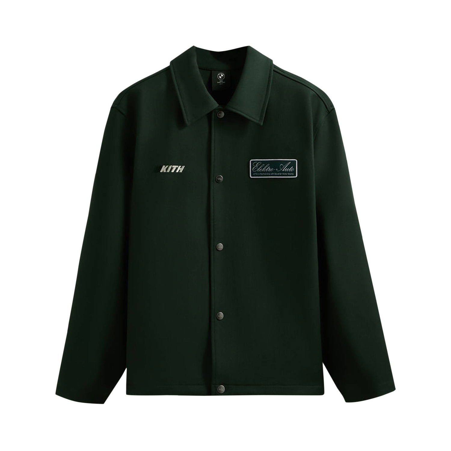 Яке KITH x BMW Double Knit Coaches Jacket Зелено | KHM010176 345, 1
