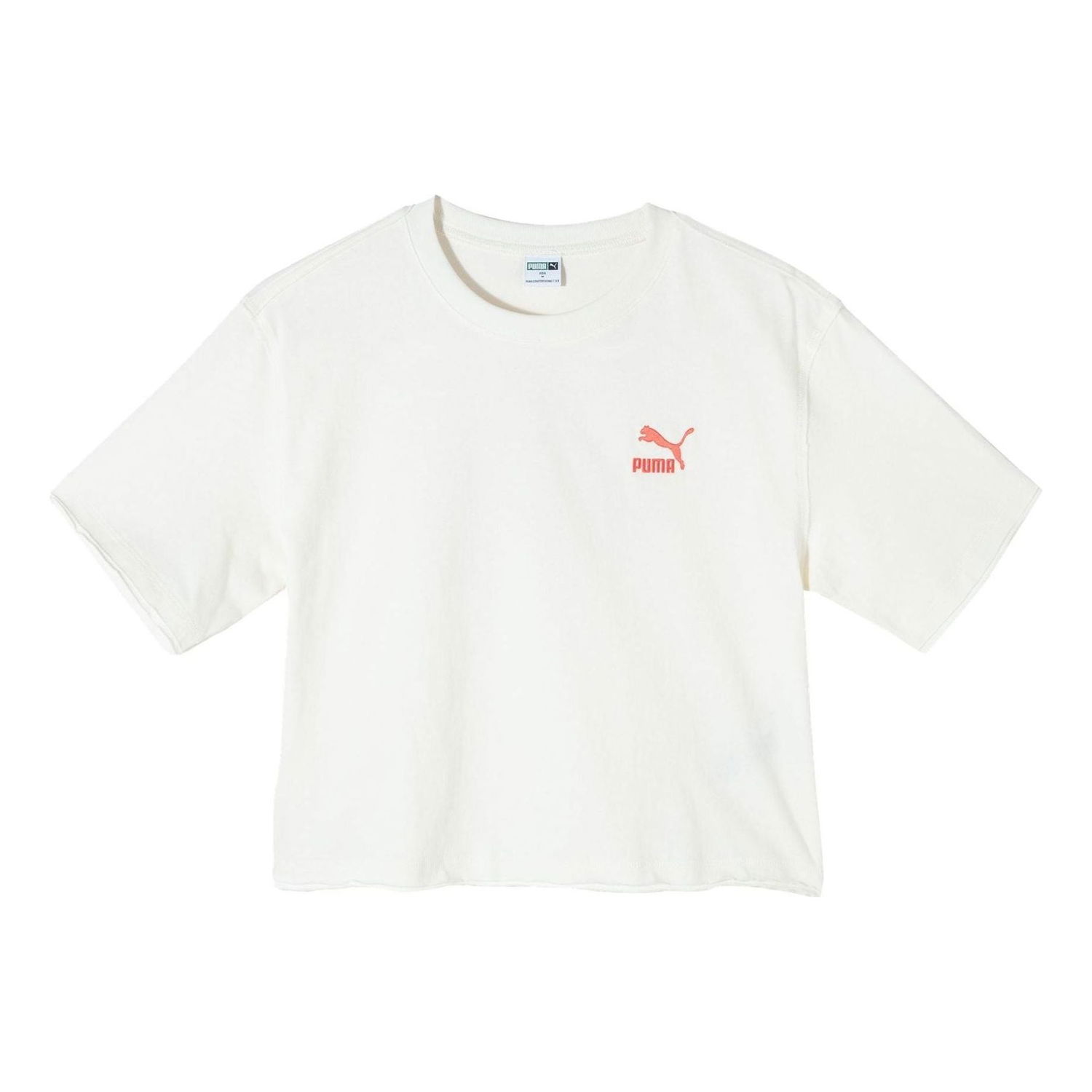 Съкратен топ Puma Swxp Dancemania Cropped Graphic T-Shirt Бяло | 626862-65, 0