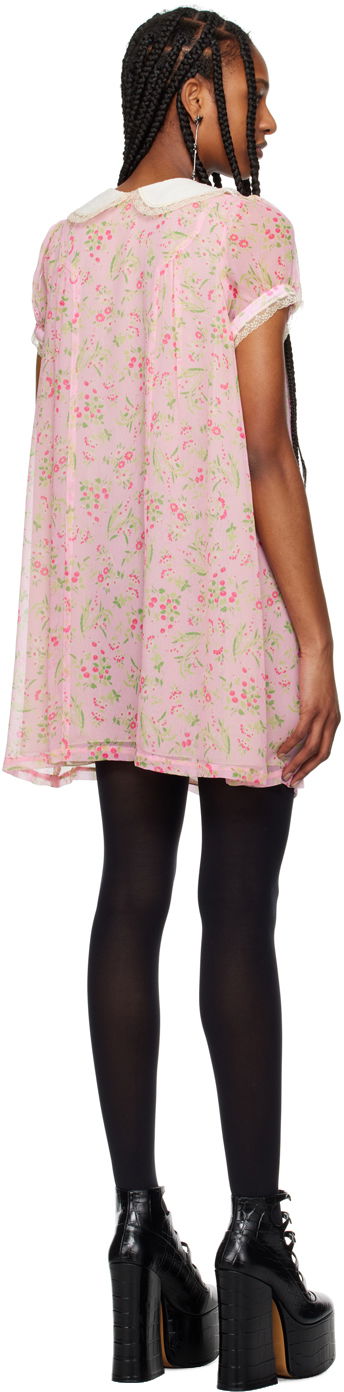 Pокля Anna Sui Arcadia Blossom Babydoll Minidress Розово | 324C73, 2