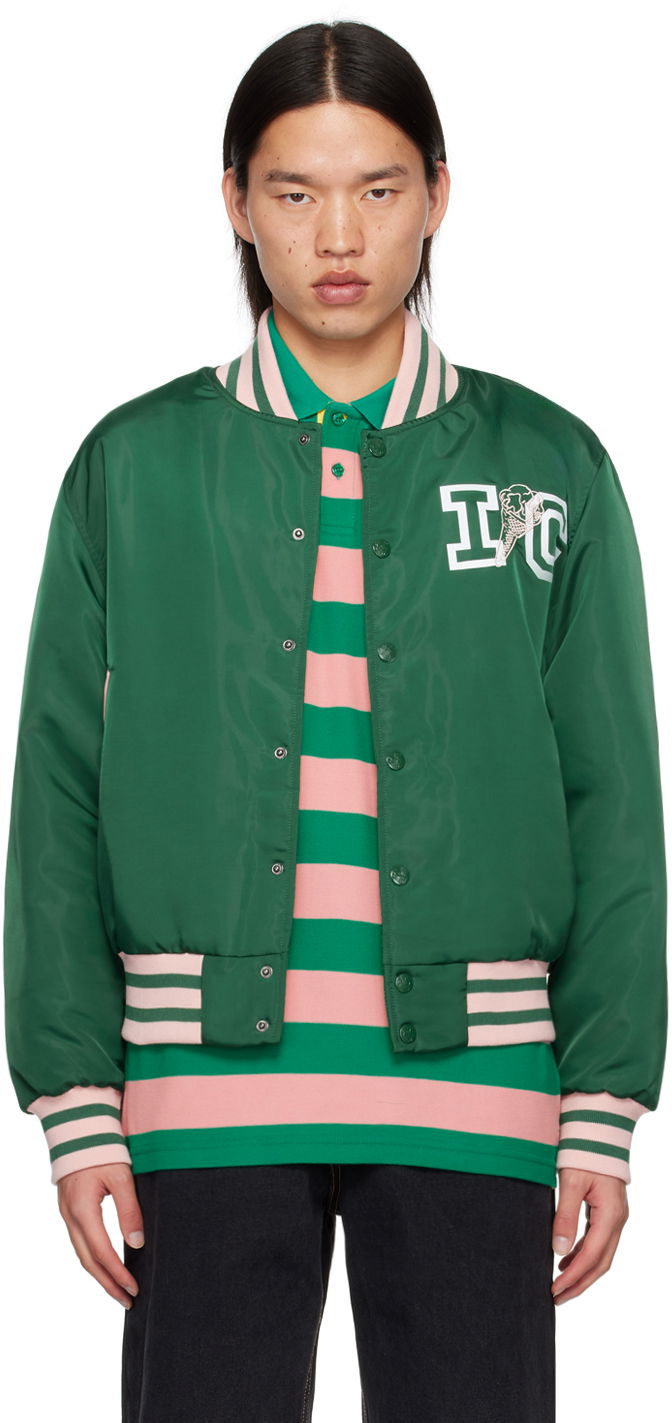Яке бомбър BBC IceCream ICECREAM 'IC' Classic Bomber Jacket Зелено | IC24201, 0