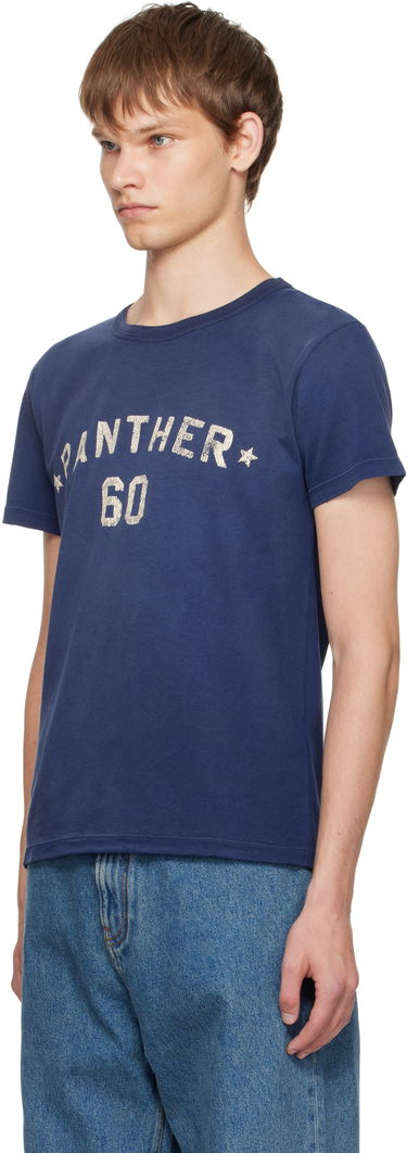 Тениска Valentino Valentino 'Chez Valentino' Panther 60 Graphic T-Shirt Синьо | 7V3MG17EAYD, 3