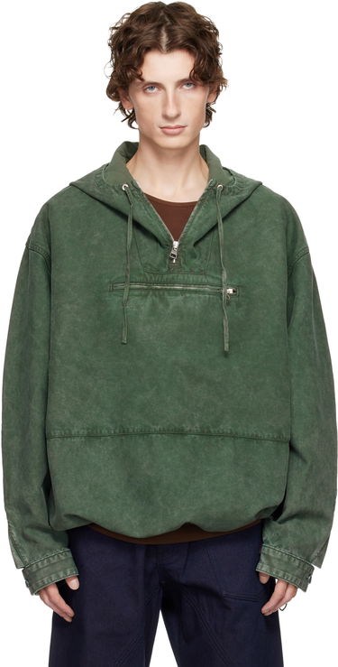 Яке JW Anderson JW Anderson Garment-Dyed Anorak Jacket Зелено | JK0397-PG1600, 0
