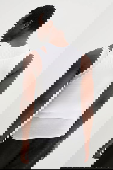 Потник HELIOT EMIL Heliot Emil Cut-Out Layered Tank Top Бяло | SS25.M.09.130.WHT02, 2