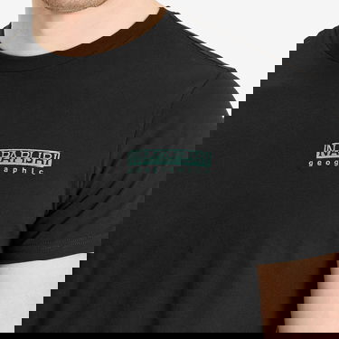 Тениска Napapijri Napapijri Geographic T-Shirt Черно | NP0A4ILX9411, 5