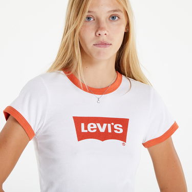 Тениска Levi's Graphic Ringer Mini Tee Бяло | A3523-0004, 2