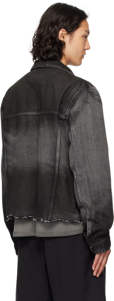 Яке We11done We11done Sporty Selldone Denim Jacket Черно | WD-DJ1-25-308-U-BK, 2