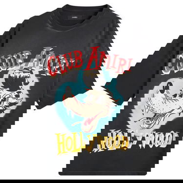 Тениска AMIRI Amiri Club Wolf Oversized T-Shirt, Size Large Черно | AMJYTE1238-BLK, 0