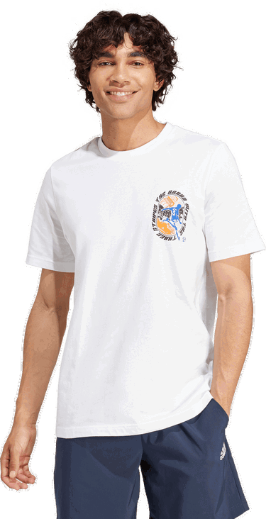 Тениска adidas Originals Graphic Print T-Shirt LDN Бяло | iw0092, 2