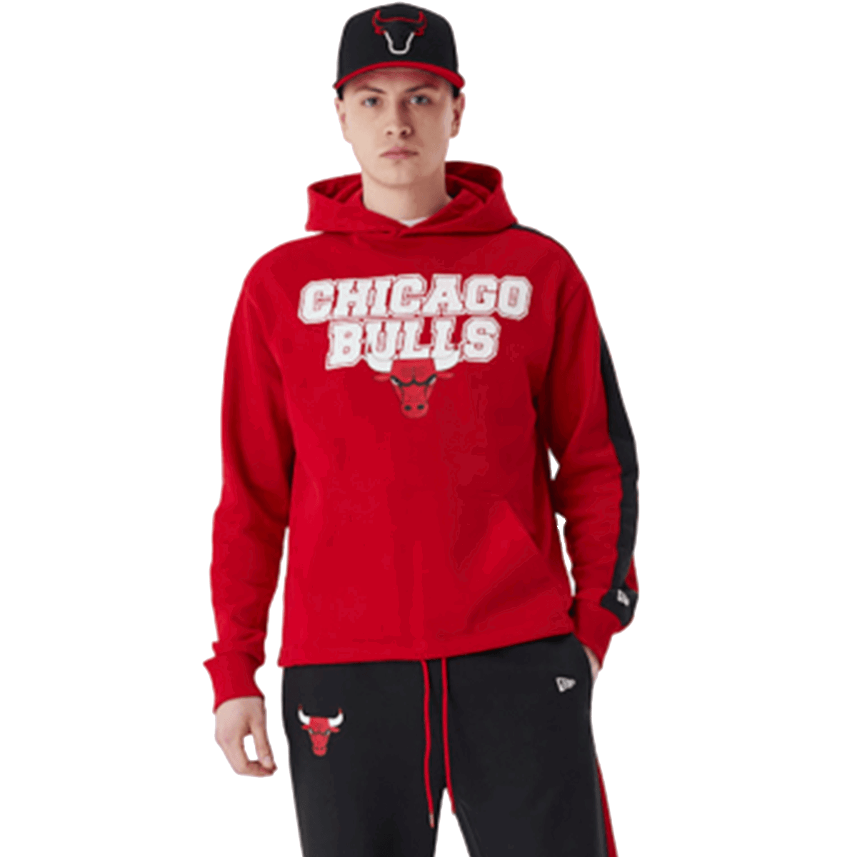 Суитчър New Era NBA Chicago Bulls Graphic Hoodie Червено | 60424464, 0