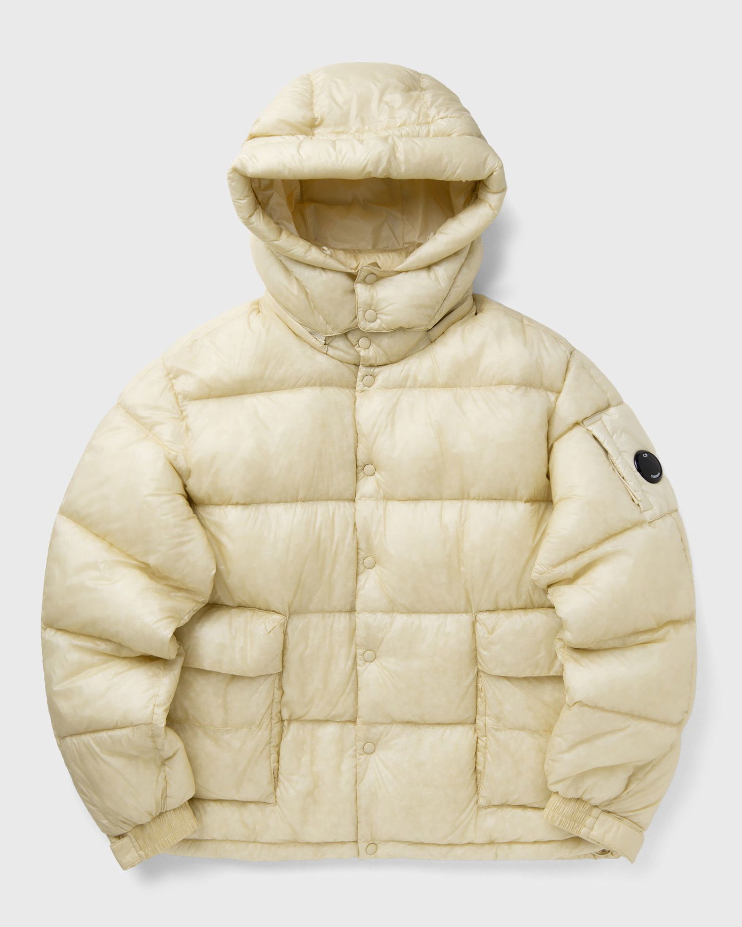 Пухо яке C.P. Company Hooded Puffer Jacket Бежово | 19CMOW191A110416A-402, 0