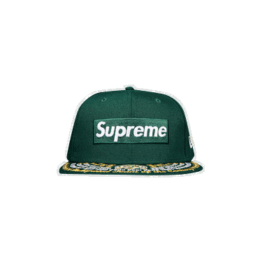 Шапка с козирка Supreme Undisputed Box Logo New Era Зелено | FW21H53 DARK GREEN, 0