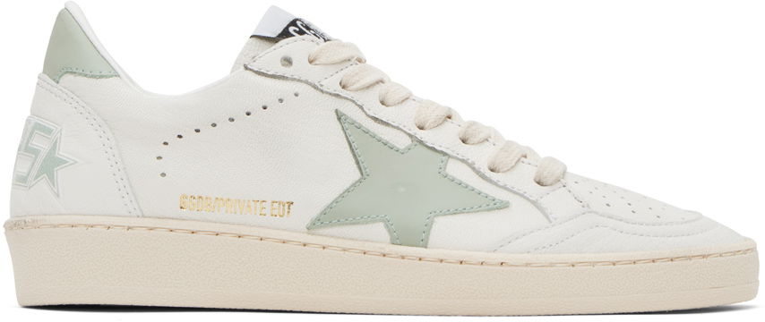 Кецове и обувки Golden Goose SSENSE Exclusive Ball Star Бяло | GWF00117.F004954.11592, 0