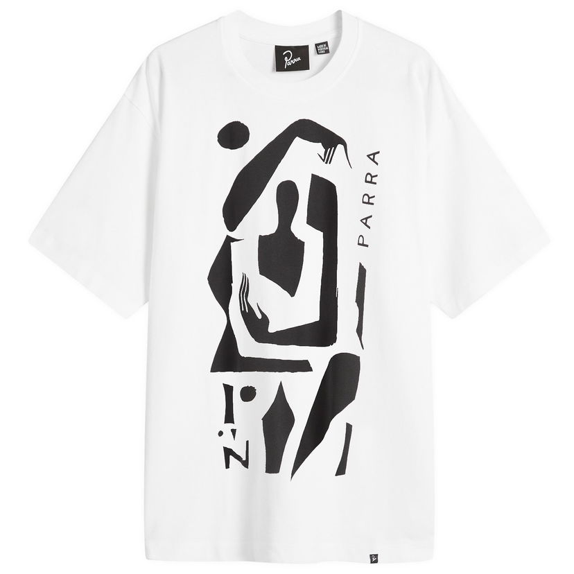 Тениска By Parra Detached T-Shirt Бяло | 54410-WHT