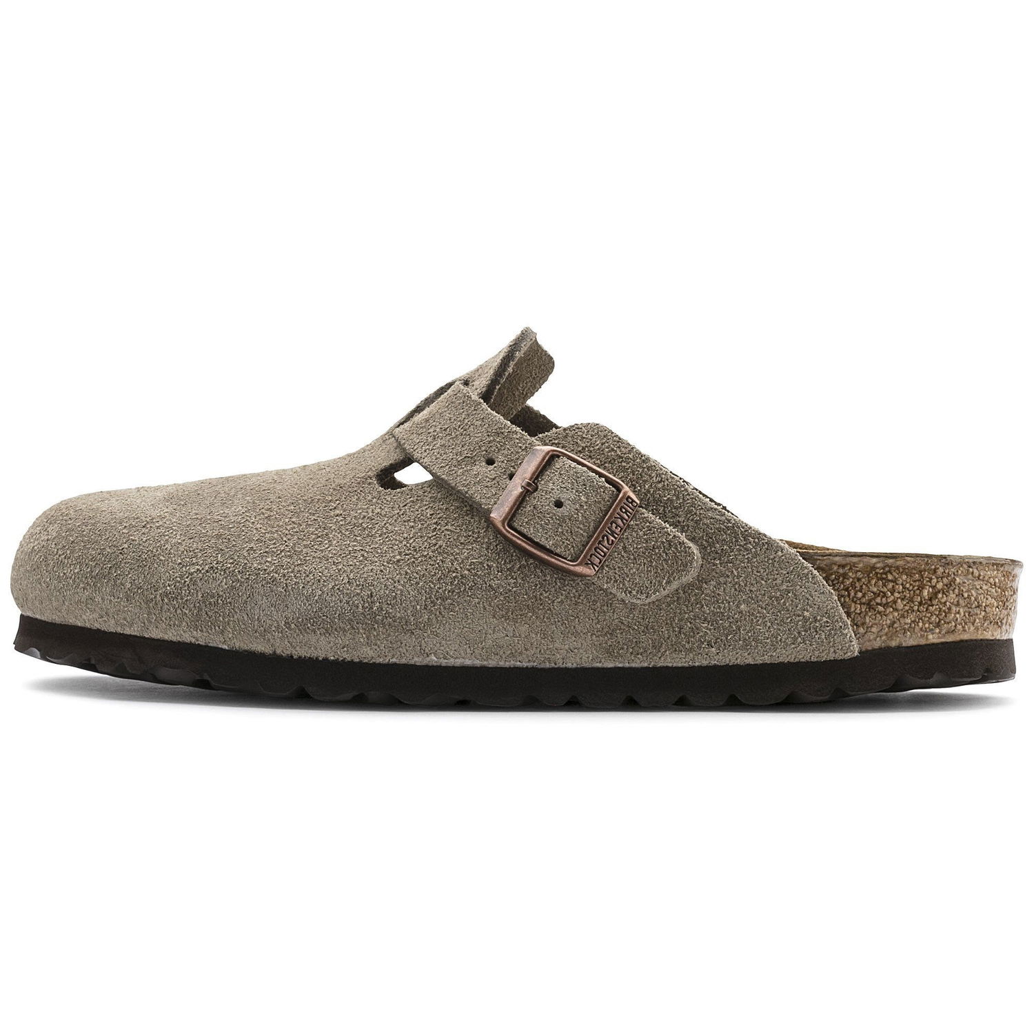Кецове и обувки Birkenstock Boston Suede Leather Narrow Fit Sandals Бежово | 0060463, 0