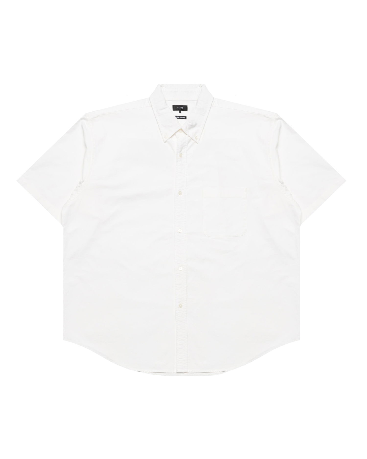 Риза BEAMS Beams Easy Half Sleeve Shirt Бяло | 11010575301-01, 0