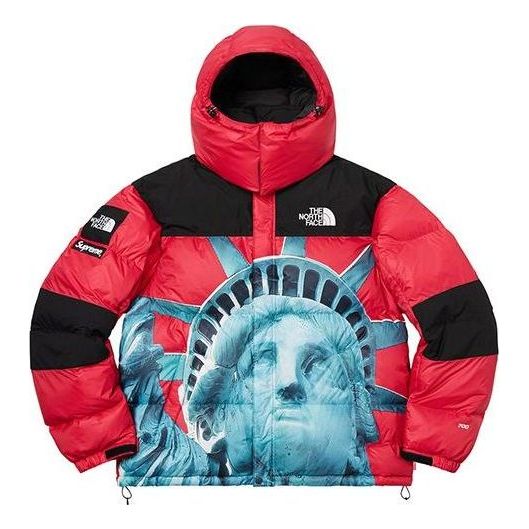 Пухо яке Supreme Statue Of Liberty Mountain Jacket Червено | SUP-FW19-909