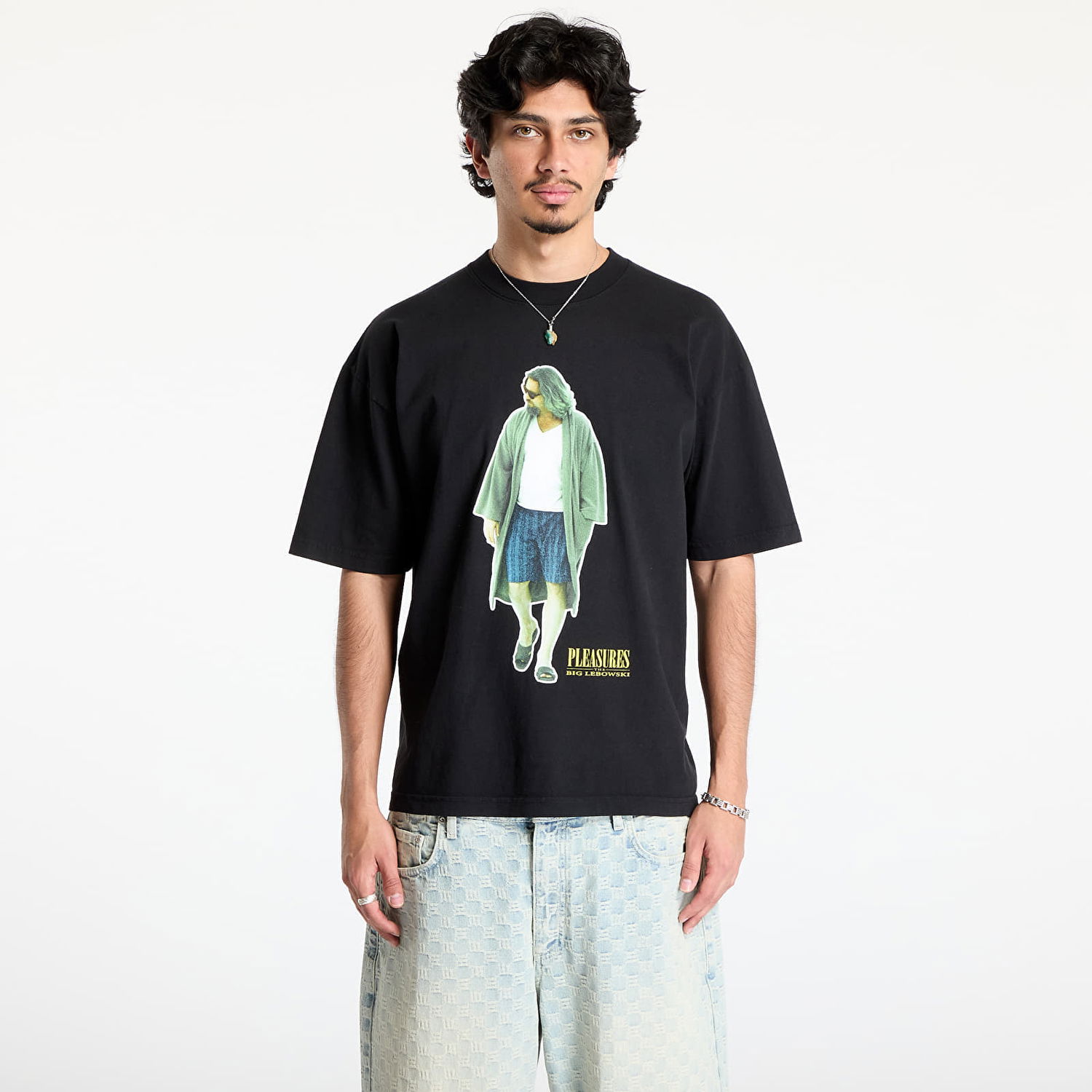 Тениска Pleasures PLEASURES Dude Graphic Tee Черно | P25SU058 BLACK, 0