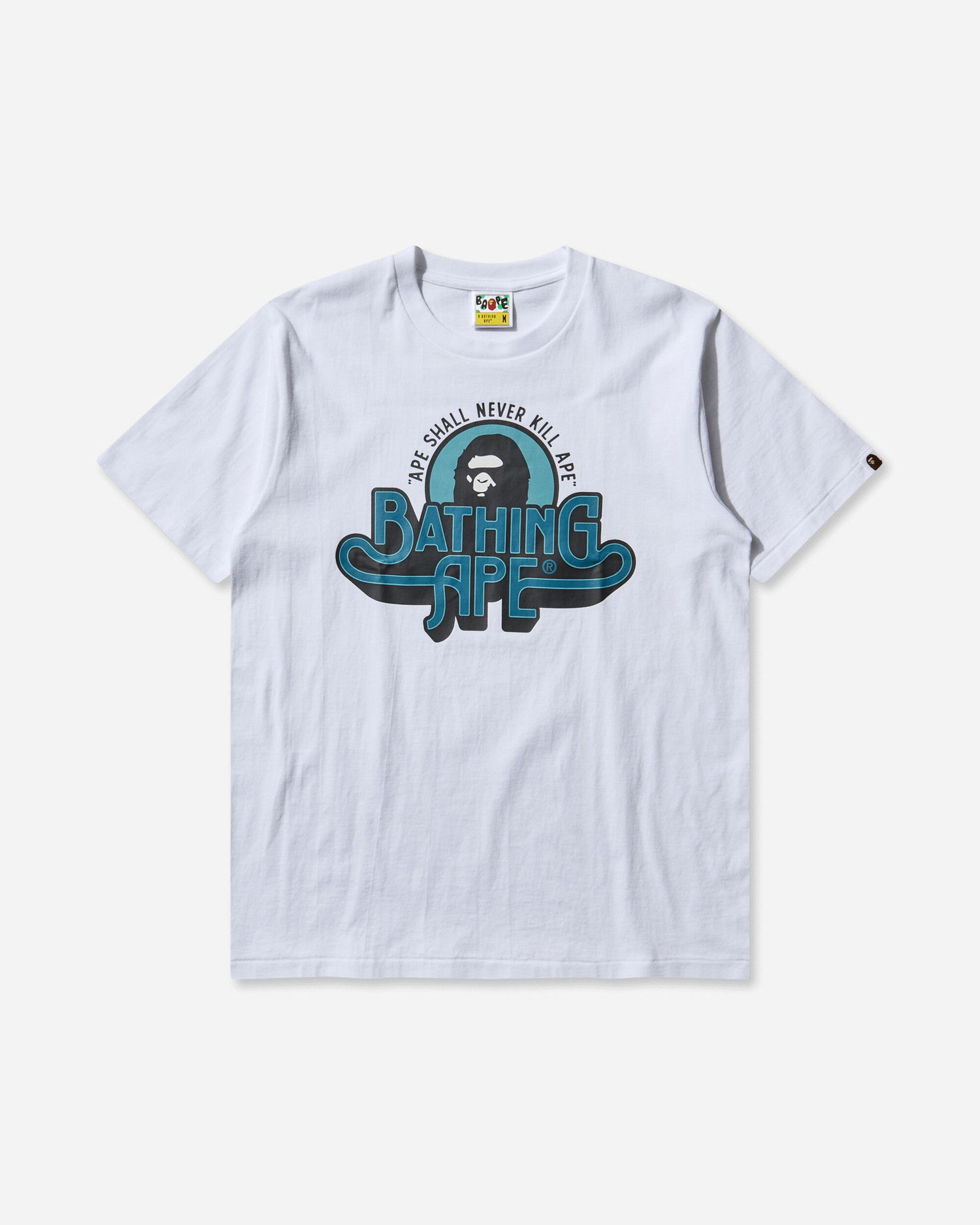 Тениска BAPE Genuine Garment Logo T-Shirt Бяло | 1L80110048 WHITE, 1