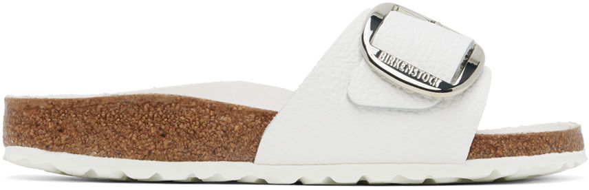 Кецове и обувки Birkenstock Madrid Big Buckle Sandals Бяло | 1018866, 0