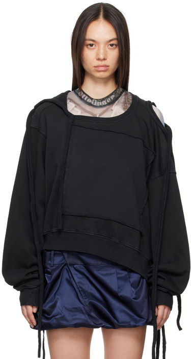 Суитчър Ottolinger Ottolinger Deconstructed Hoodie Черно | 1150203921, 0