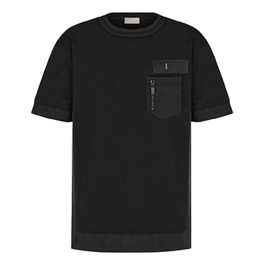 Тениска Dior Dior x Sacai Crossover Cotton Short Sleeve T-Shirt Черно | 213J669A0554-C989