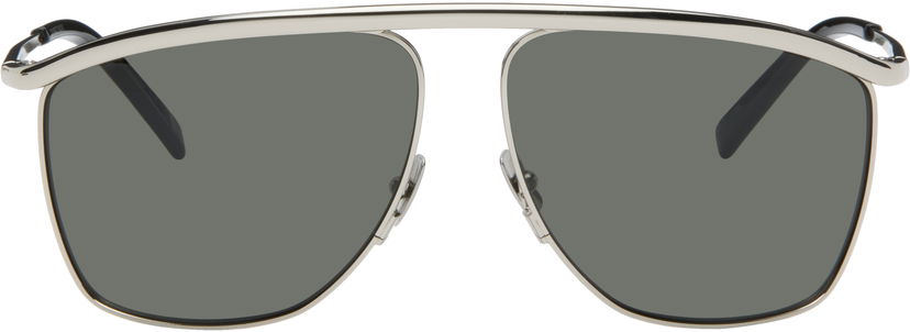 Слънчеви очила Saint Laurent Victoire Flat Top Square Sunglasses Металик | SL 820 VICTOIRE-001
