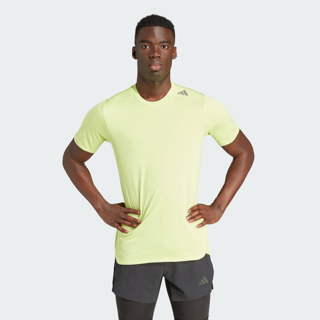 Тениска adidas Originals Designed 4 Training HEAT.RDY HIIT Training Tee Жълто | IM1120, 0