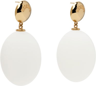 Обеци Moschino Moschino Eggs Pendant Earrings Бяло | 25171A910684341006, 1