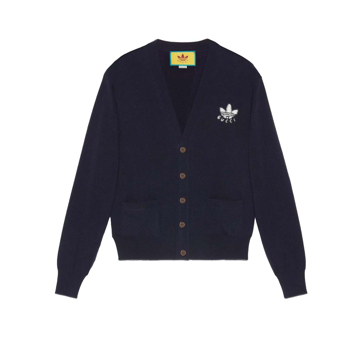 Пуловер Gucci adidas x Wool Cardigan Navy Тъмно синьо | ‎702135 XKCH9 4215, 0