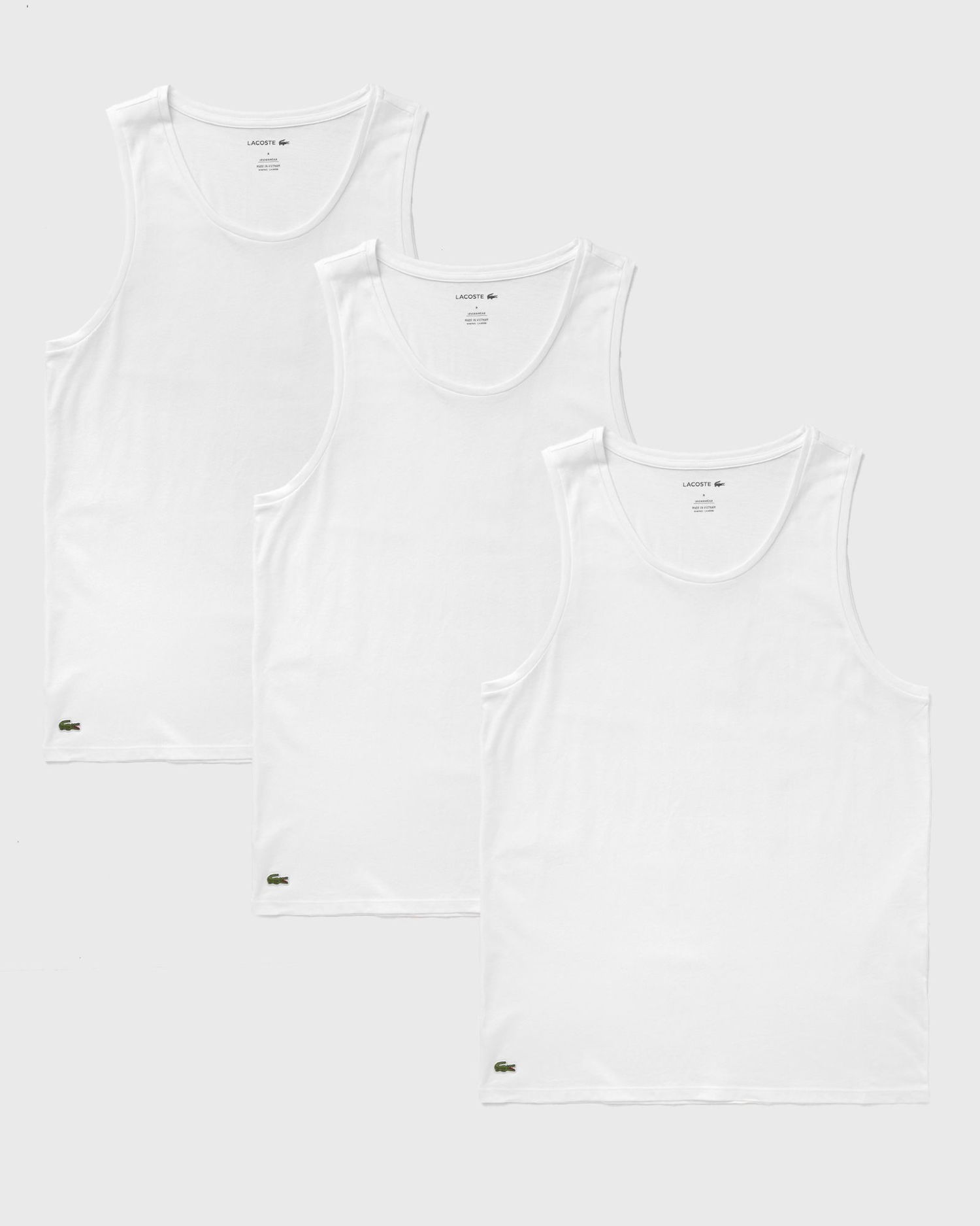 Потник Lacoste Men's Pack of 3 Undershirts Бяло | TH9009-001, 0