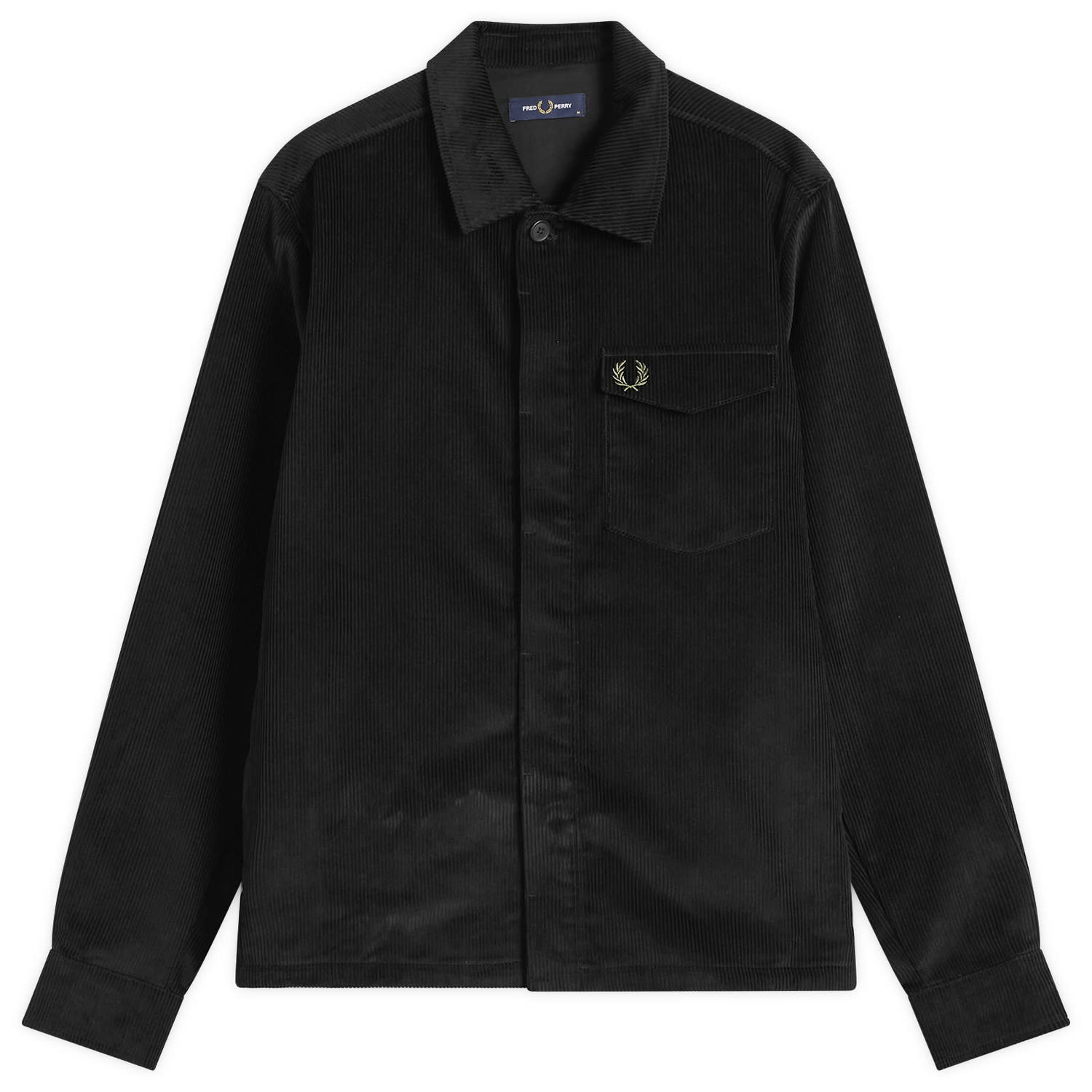 Риза Fred Perry Corduroy Overshirt, Size Large Черно | M1717-102, 1