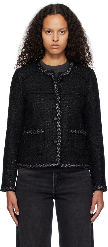 Яке rag & bone rag & bone Mirabelle Tweed Jacket Черно | WAW24F40157915, 0