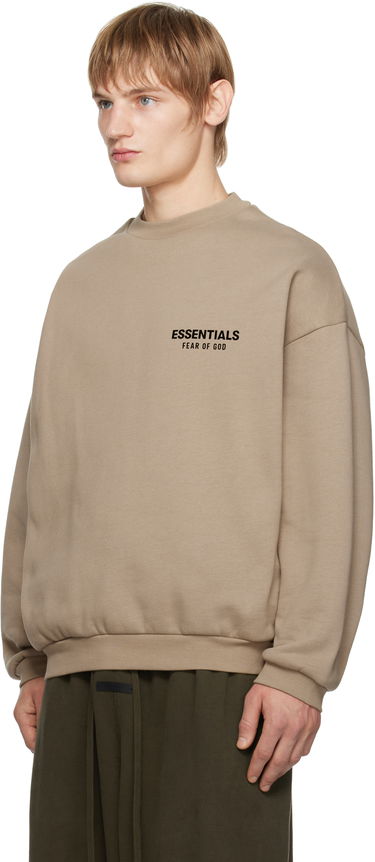 Пуловер Fear of God Fear of God ESSENTIALS Fleece Crewneck Sweatshirt Бежово | 192HO246267F, 3
