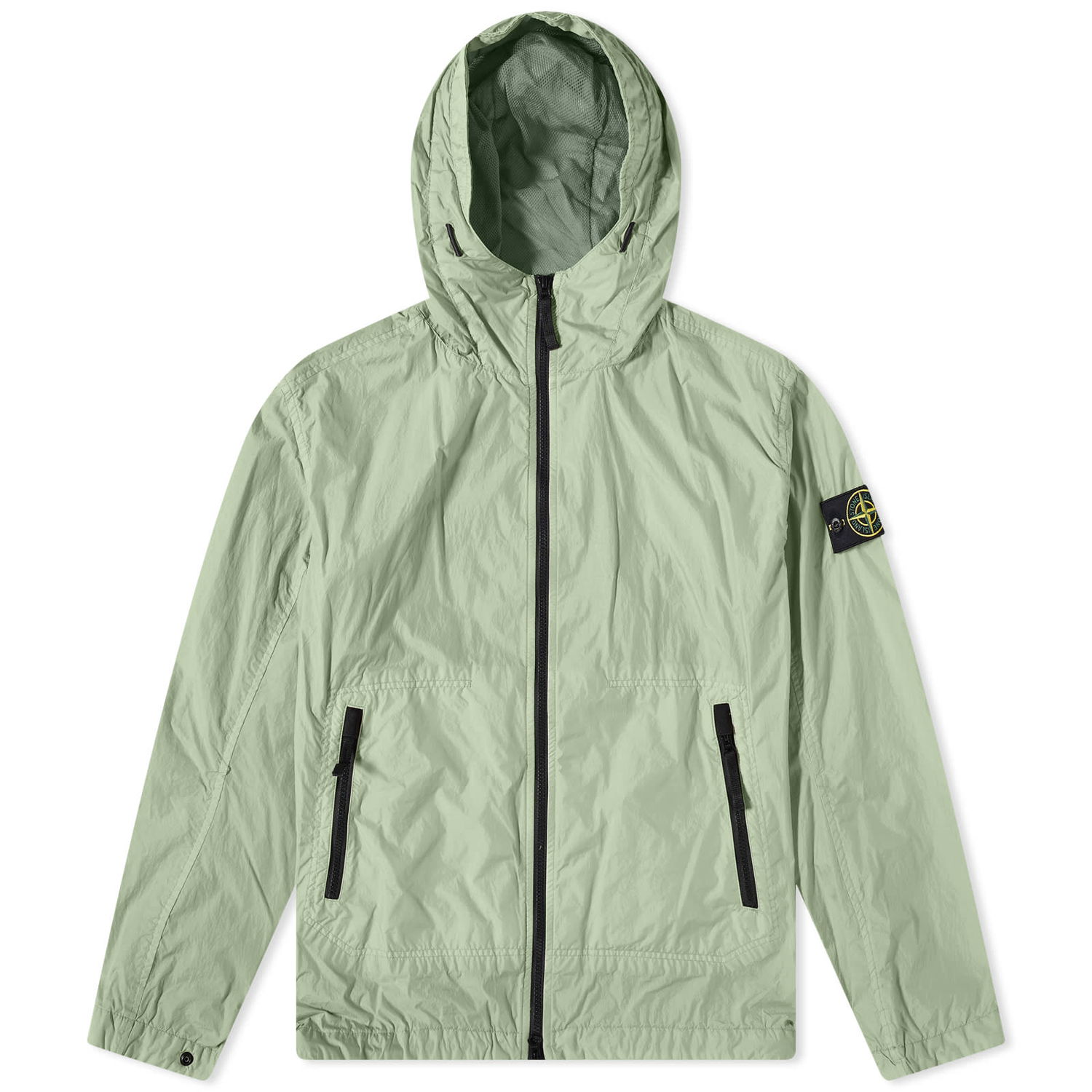 Ветровка Stone Island Crinkle Reps Hooded Jacket Зелено | 781540522-V0055, 0