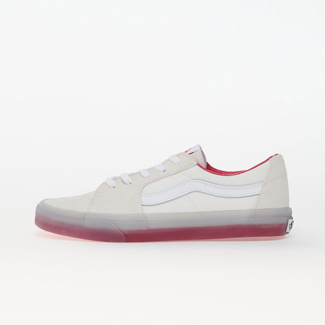 Sk8-Low Translucent Sidewall White/ Red