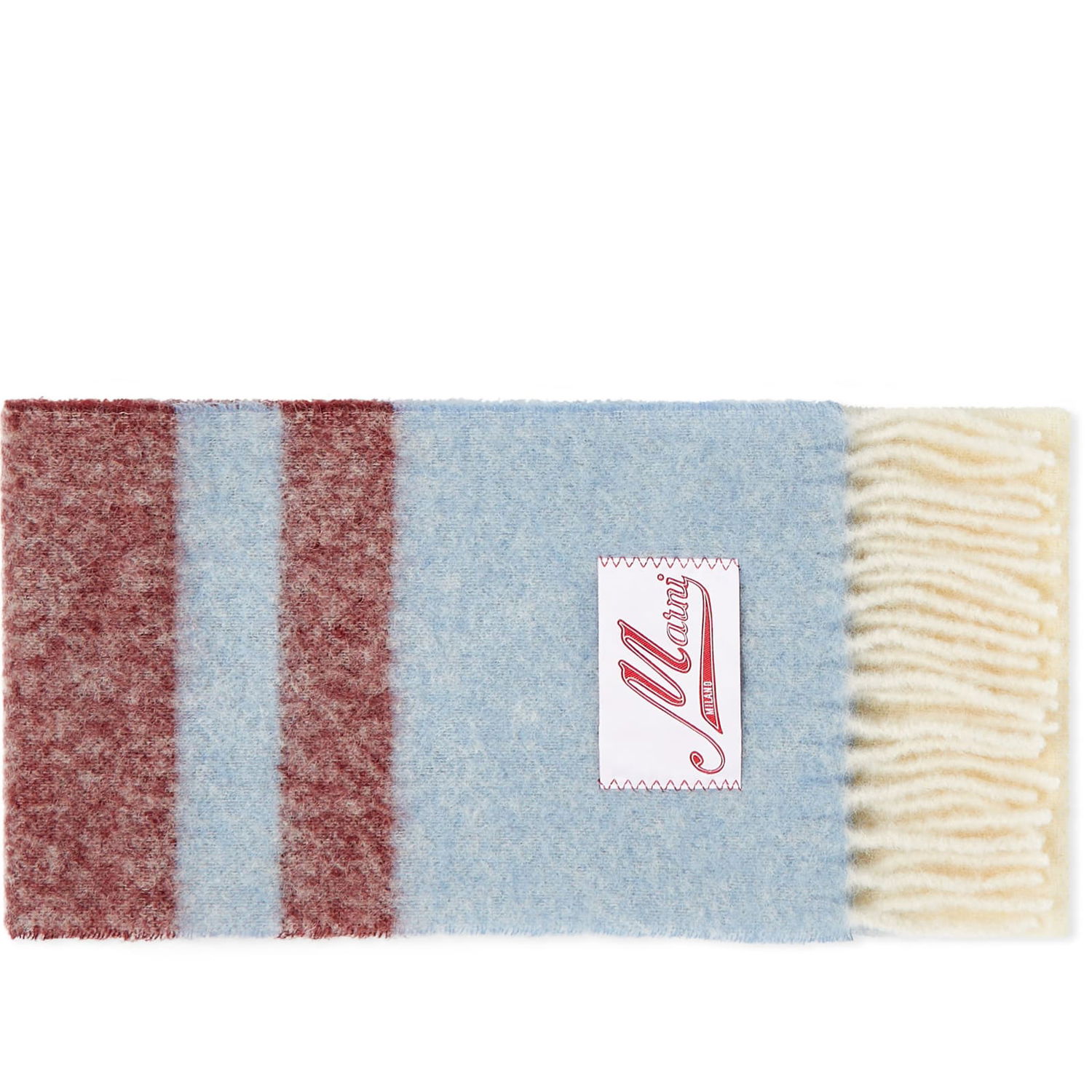 Шал Marni Logo Scarf Opal Синьо | SCMC0062Y0-STB37, 0