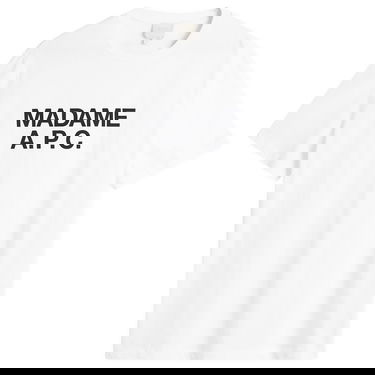 Тениска A.P.C. Madame A.P.C. T-Shirt Бяло | COGYK-M26462-AAB, 1