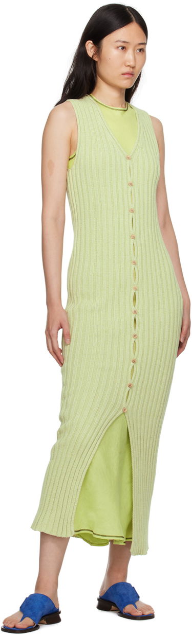 Pокля Baserange Maxi Knit Dress Зелено | DRLOS-CO-SP24, 3