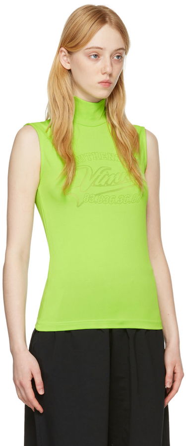 Потник VETEMENTS VTMNTS Viscose Sleeveless Turtleneck Top Зелено | VL12TR520G, 1