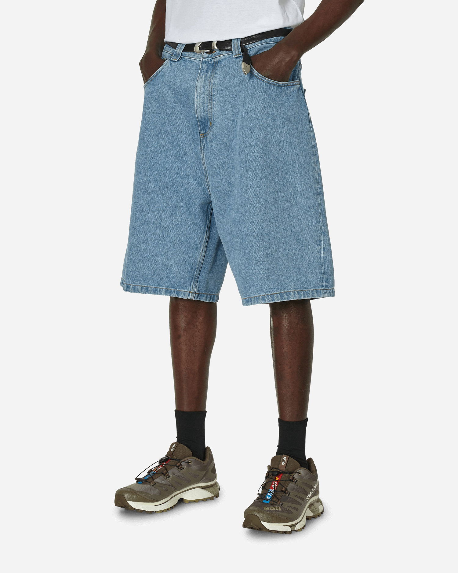 Къси панталони Carhartt WIP Brandon Denim Shorts Синьо | I031921_01_06, 0