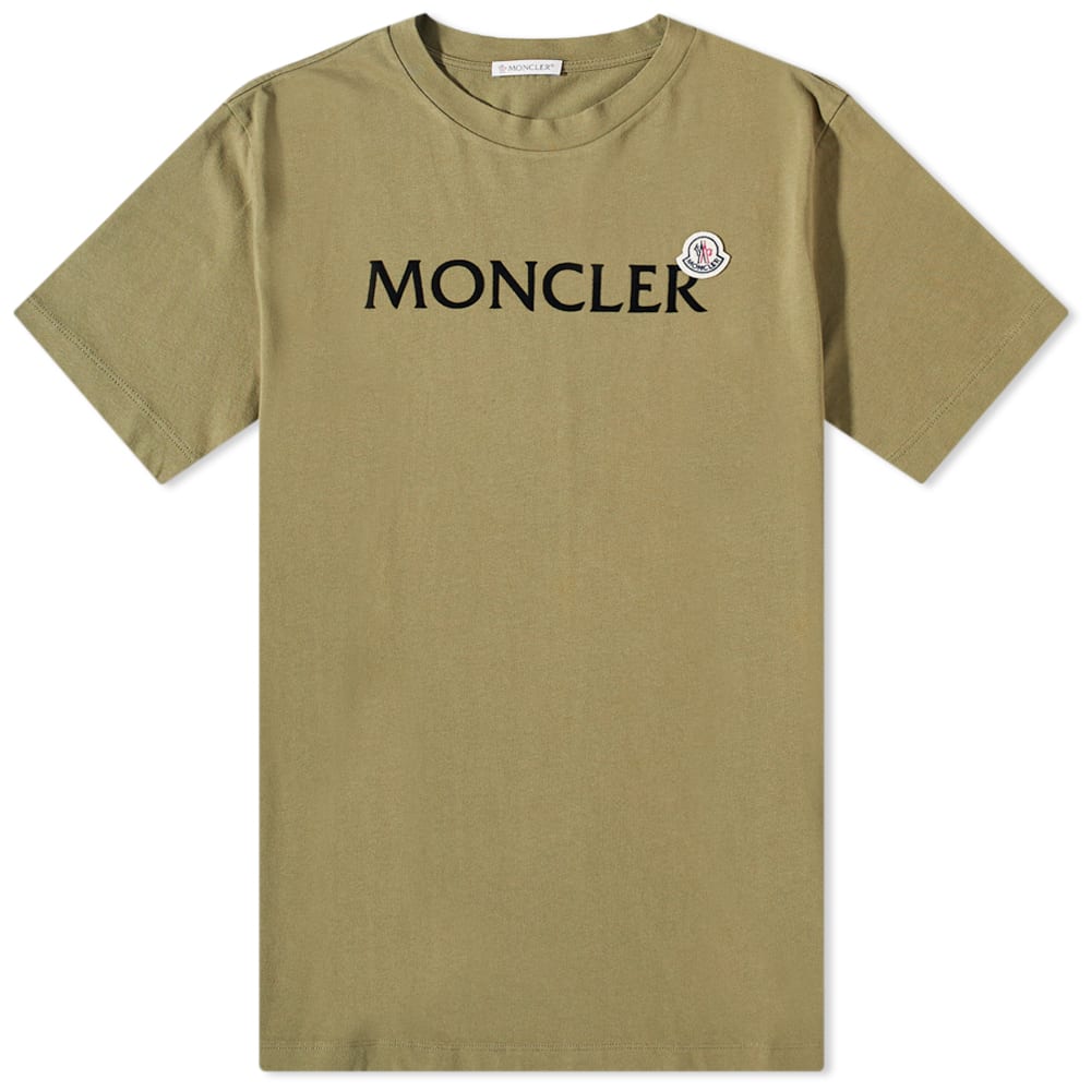 Тениска Moncler Logo Badge Tee Зелено | 8C000-64-8390T-875, 0
