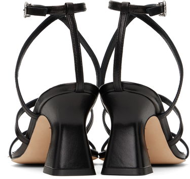 Аксесоари Aeyde Aeyde Edda Leather Heeled Sandals Черно | A11-HS-HLMS75CH152-SS25-800-007, 1
