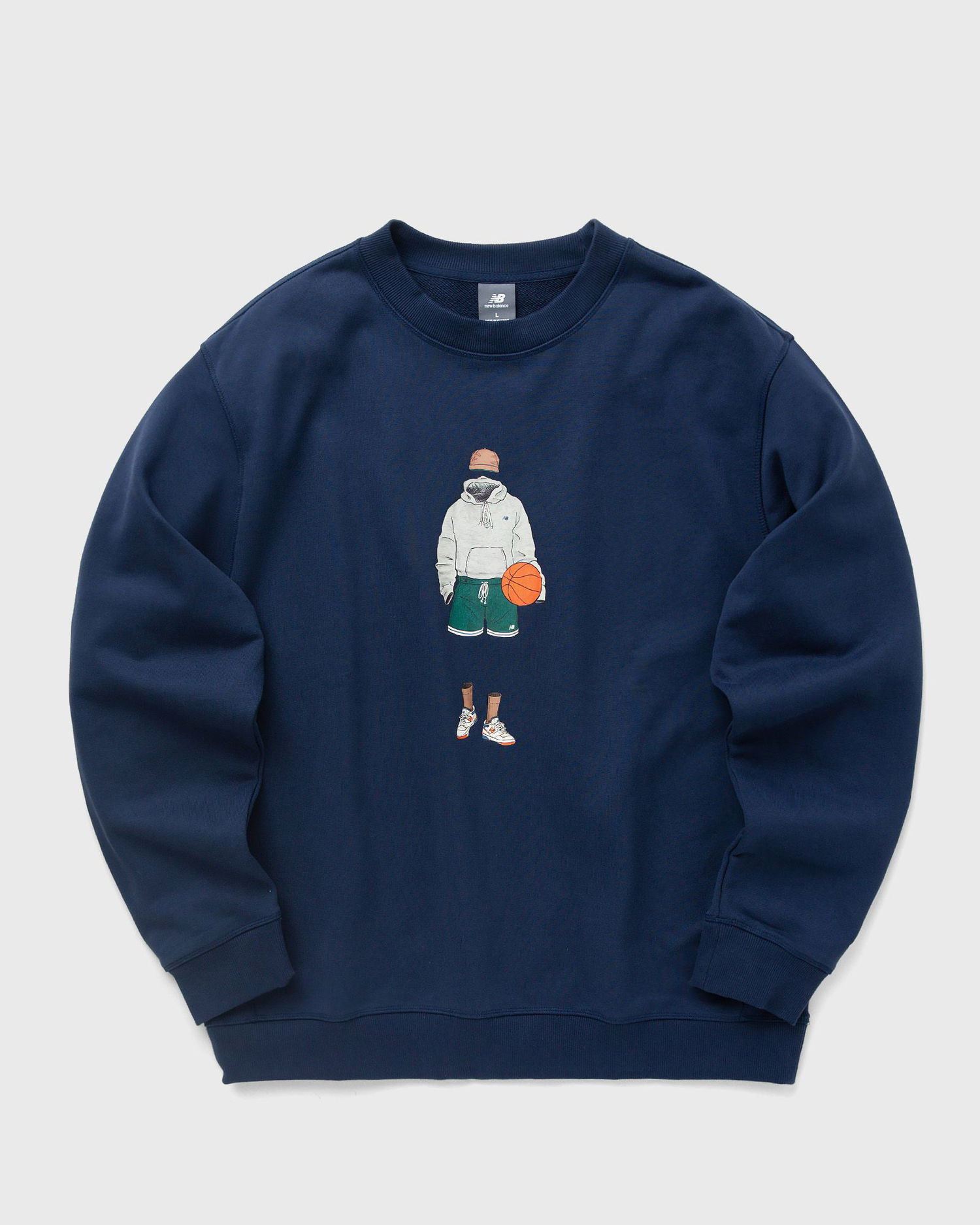 Суитчър New Balance Athletics Sport Style Relaxed Crew Тъмно синьо | MT41538-NNY, 0