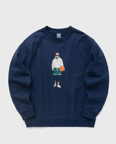 Суитчър New Balance Athletics Sport Style Relaxed Crew Тъмно синьо | MT41538-NNY, 0