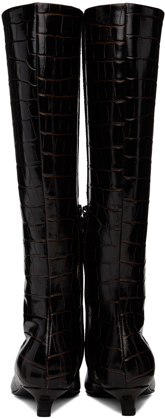 Дъждобран TOTEME TOTEME 'The Slim' Knee-High Boots Черно | 241-WAS954-LE0023, 1