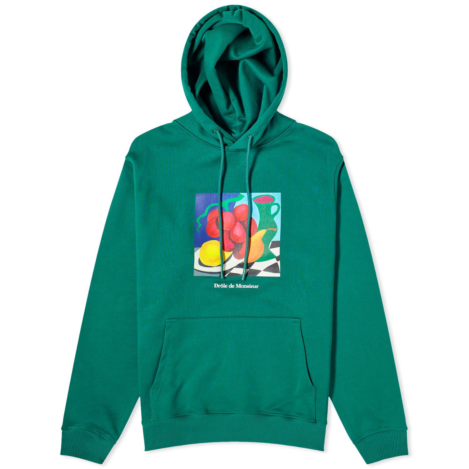 Суитчър Drôle de Monsieur Still Life Hoodie Зелено | D-HO146-CO127-FGN, 0
