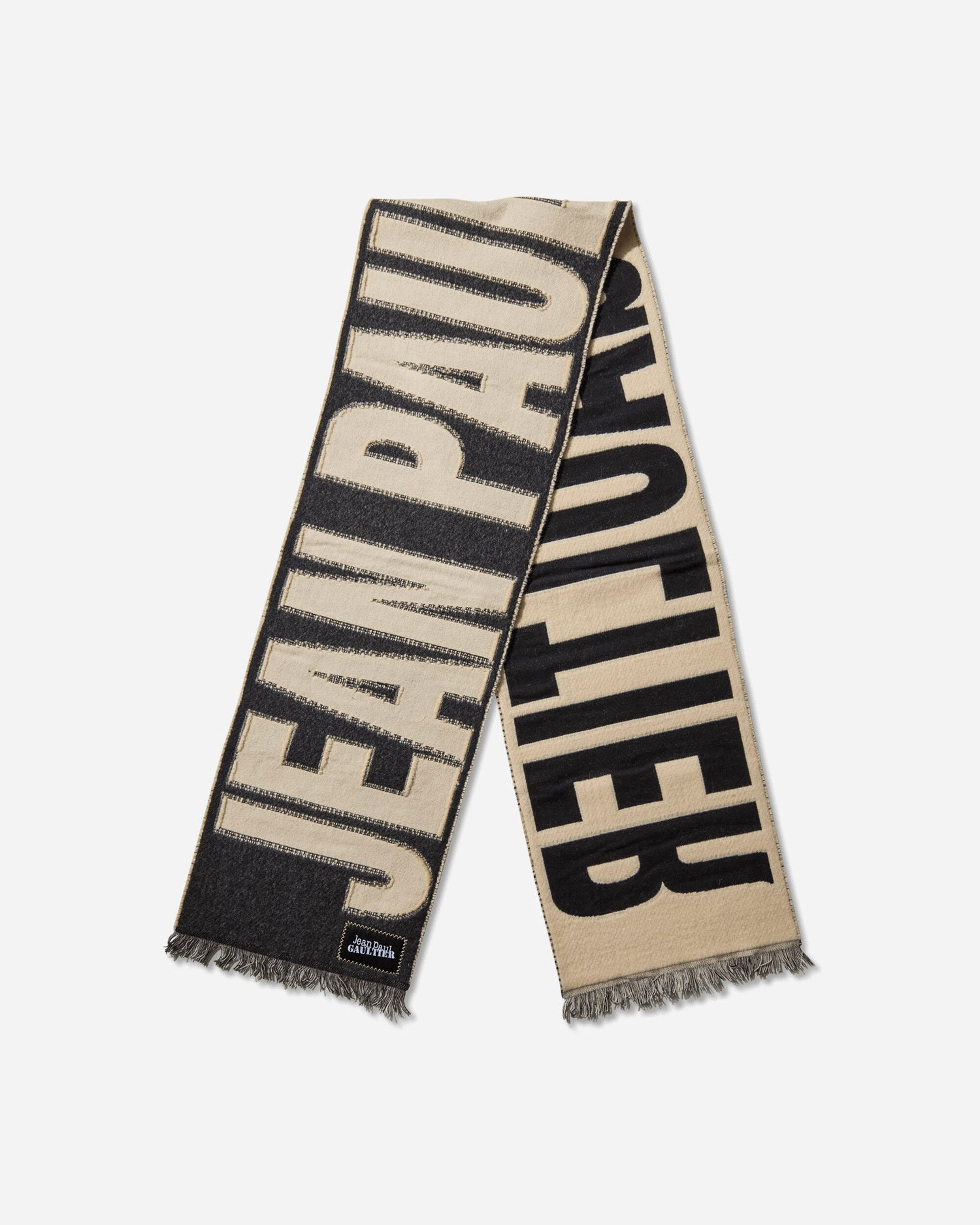 Шал Jean Paul Gaultier Jean Paul Gaultier Oversized Logo Scarf Черно | 2503UAC016W026 0300, 1